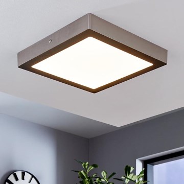Eglo 78218 - LED stropné svietidlo FUEVA LED/22W/230V 30x30 cm matný chróm