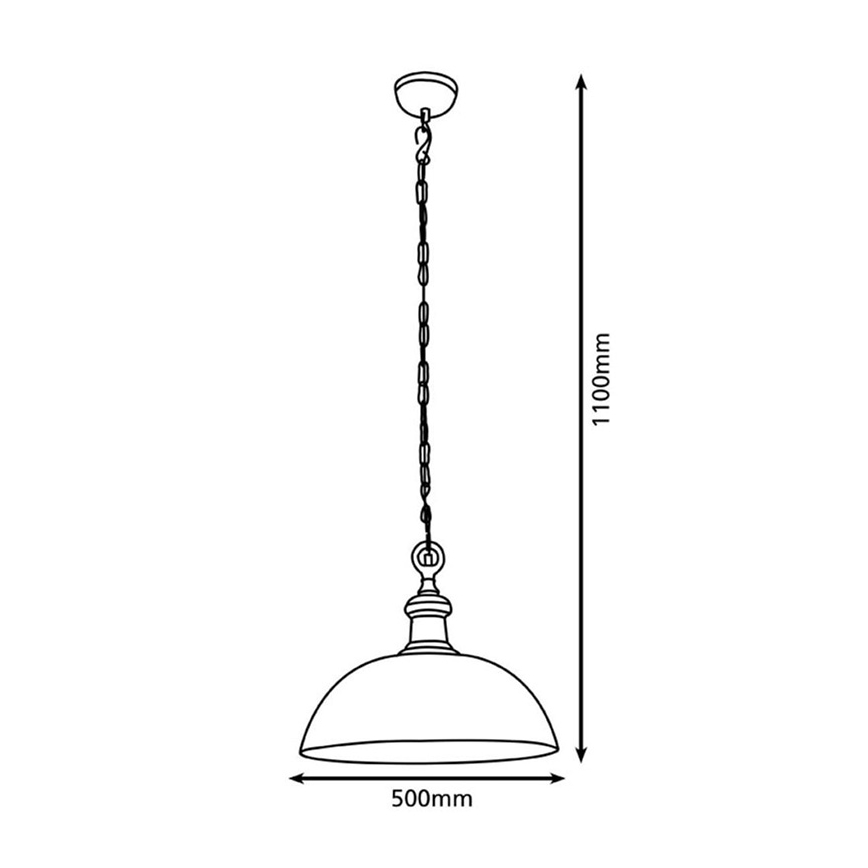 Eglo 78301 - Luster na lanku EASINGTON 1xE27/60W/230V pr. 500 mm