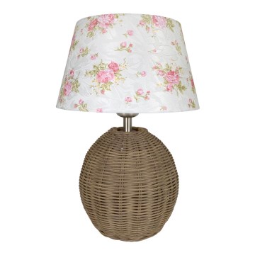 Eglo 78324F - Stolná lampa 1xE27/60W/230V ratan