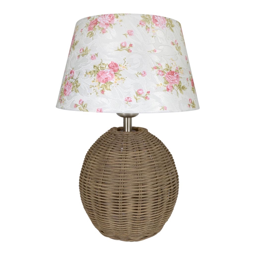 Eglo 78324F - Stolná lampa 1xE27/60W/230V ratan