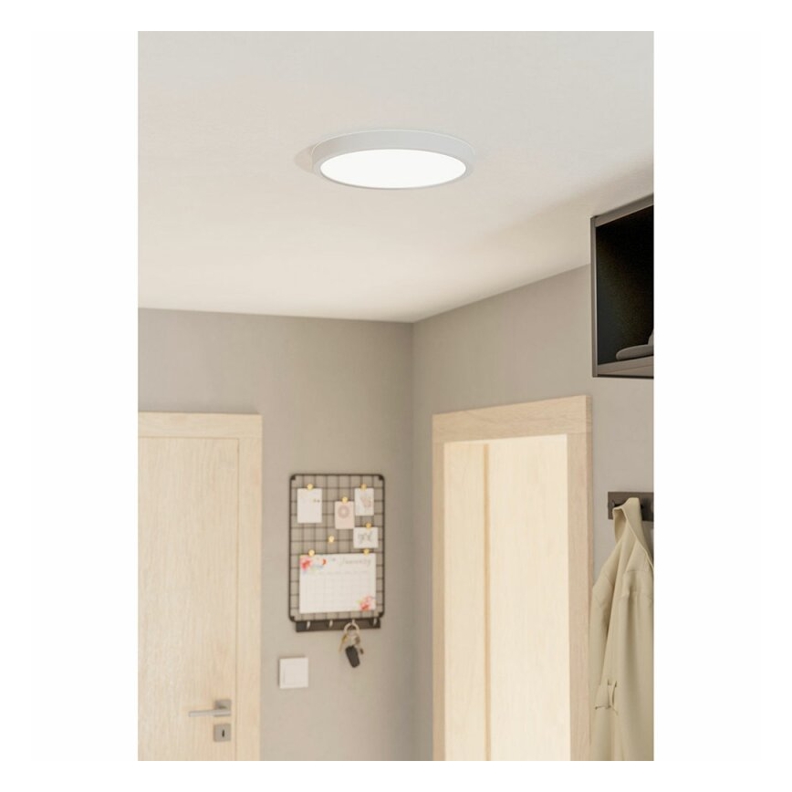 Eglo 78669 - LED Stropné svietidlo FUEVA LED/20,5W/230V pr. 28,5 cm biela