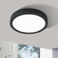 Eglo 78676 - LED Stropné svietidlo FUEVA LED/17W/230V pr. 21 cm čierna