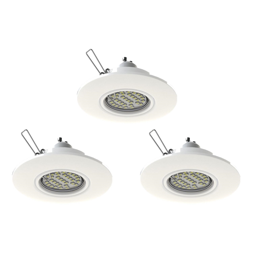 Eglo 78704 - SADA 3x LED Podhľadové svietidlo PENETO 1xGU10/3,3W/230V biela