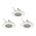 Eglo 78704 - SADA 3x LED Podhľadové svietidlo PENETO 1xGU10/3,3W/230V biela