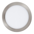 Eglo 78729 - stmievateľné zapustené stropné svietidlo FUEVA LED/16,5W/230V, matný chróm, priemer 22,5 cm
