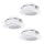 Eglo 78755 - SADA 3x LED Podhľadové svietidlo PINEDA 1xLED/6W/230V 3000K biela