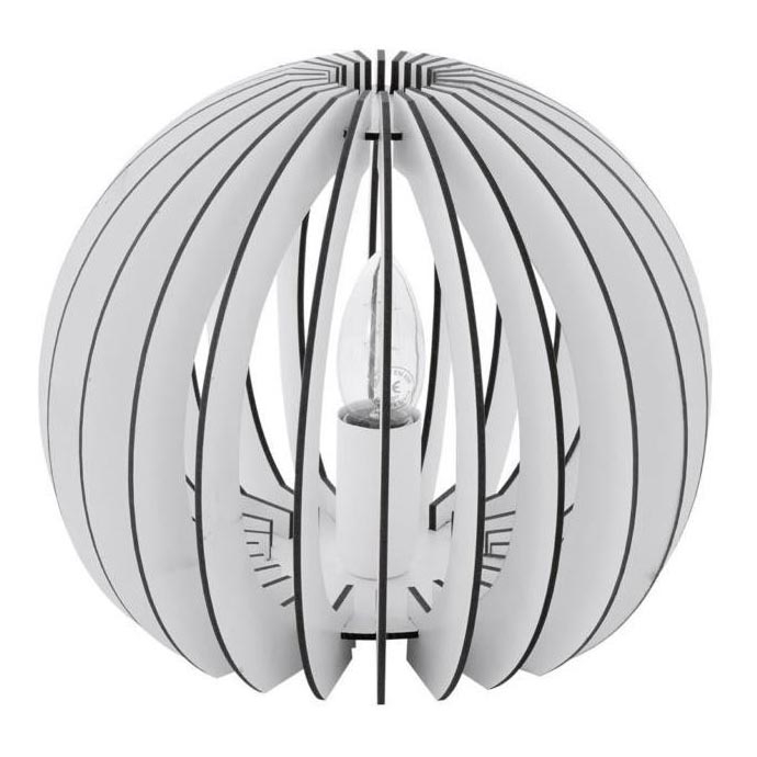 Eglo 79112 - Stolná lampa COSSANO 1xE27/60W/230V biela