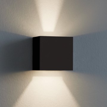 Eglo 79215 - LED Vonkajšie nástenné svietidlo CALPINO 2xLED/3,3W/230V 3000K IP54 čierna