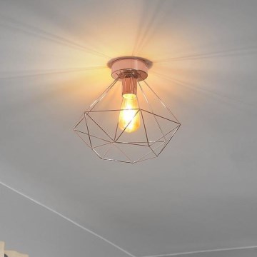 Eglo 79256 - Stropné svietidlo BYRON 1xE27/60W/230V medené