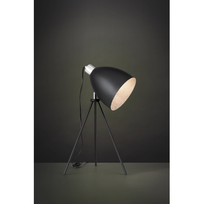 Eglo 79378 - Stolová lampa MAREPERLA 1xE27/60W/230V čierna