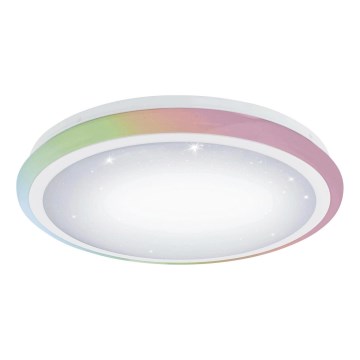 Eglo 79512 - LED RGB stmievateľné stropné svietidlo LIPARI LED/24W/230V + diaľkové ovládanie