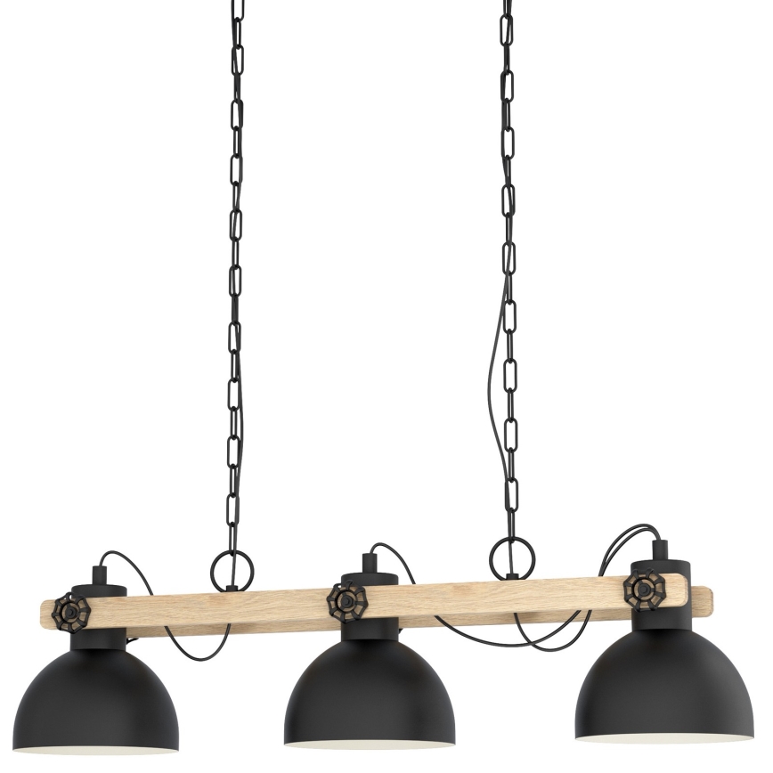 Eglo 79896 - Luster na reťazi LUBENHAM 3xE27/28W/230V