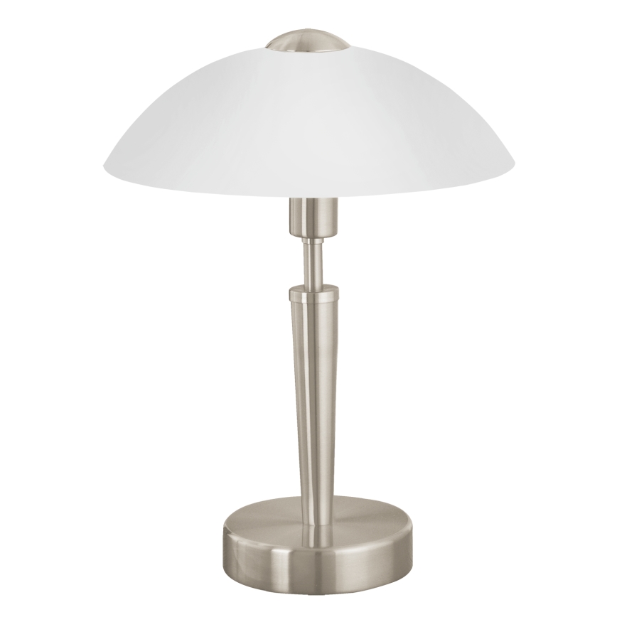 EGLO 85104 - Stolná lampa SOLO 1 1xE14/60W/230V matný nikel/satén