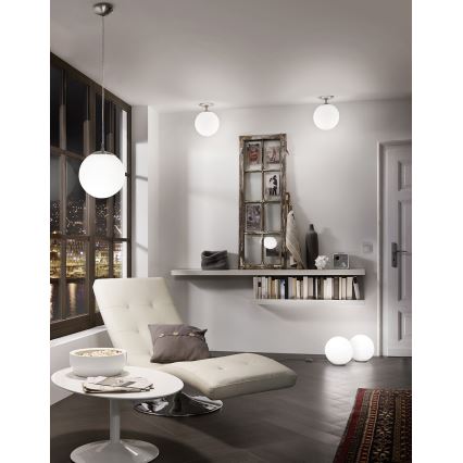 EGLO - Luster na lanku 1xE27/60W/230V pr. 25 cm biela