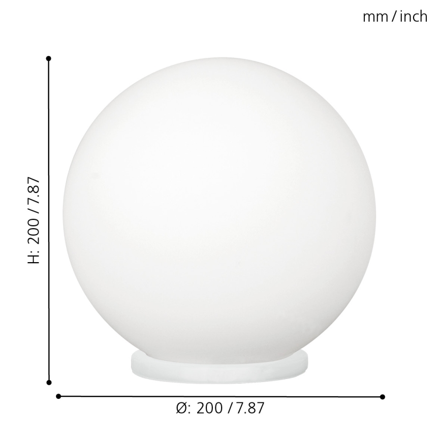 EGLO - Stolná lampa 1xE27/60W/230V pr. 20 cm