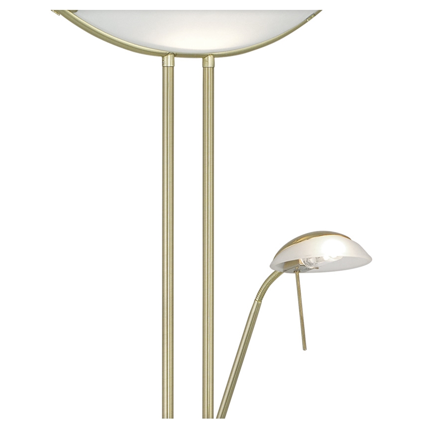 EGLO 85973 - Stmievateľná stojacia lampa BAYA 1xR7s/230W+1xG9/33W Matná zlatá