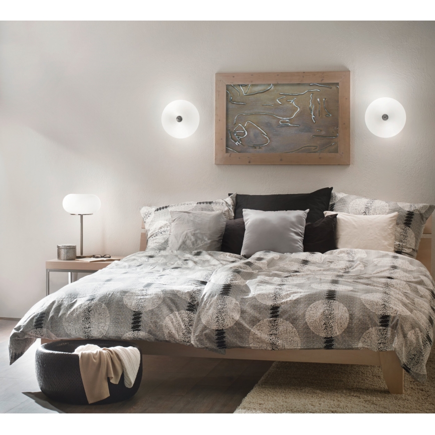 EGLO 86812 - Stropné svietidlo OPTICA 2xE27/60W/230V opálové sklo
