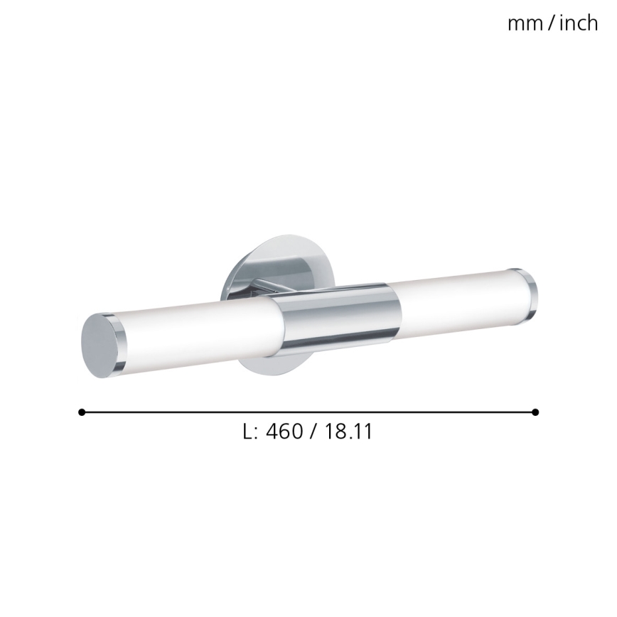 Eglo - Kúpeľňové nástenné svietidlo 2xE14/40W/230V IP44