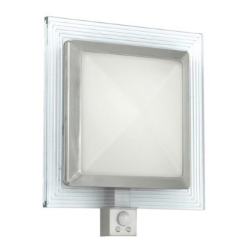 EGLO 88163 - Vonkajšie nástenné svietidlo s čidlom PALI 1xE27/15W + 1xLED/1,28W IP44