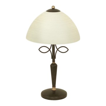 EGLO 89136 - Stmievateľná stolná lampa BELUGA 1xE14/60W antická hnedá