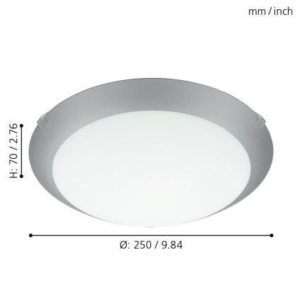 Eglo 89248 - Stropné svietidlo MARS 1 1xE27/25W/230V