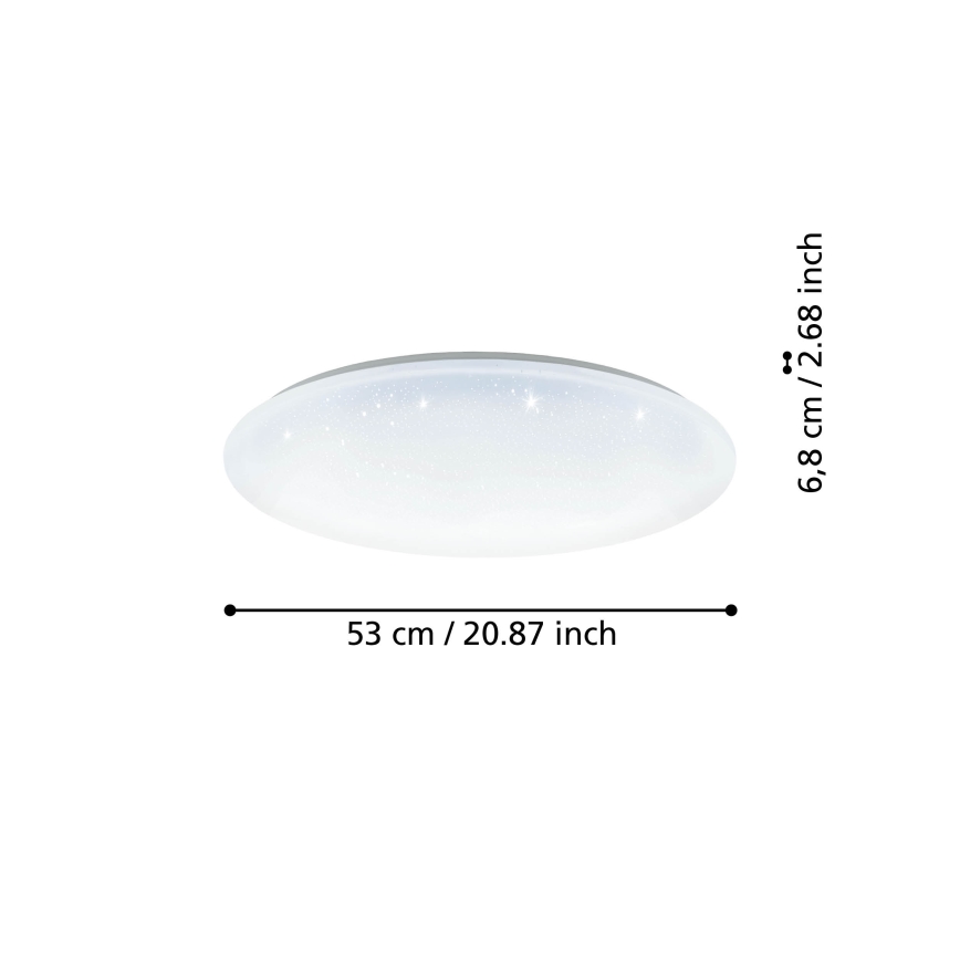 Eglo - LED Stmievateľné stropné svietidlo LED/44,8W/230V 2700-6500K ZigBee