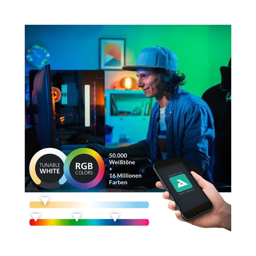 Eglo - LED RGBW Stmievateľné kúpeľňové osvetlenie zrkadla LED/15,6W/230V IP44 ZigBee