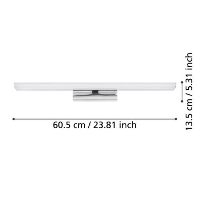 Eglo - LED RGBW Stmievateľné kúpeľňové osvetlenie zrkadla LED/15,6W/230V IP44 ZigBee