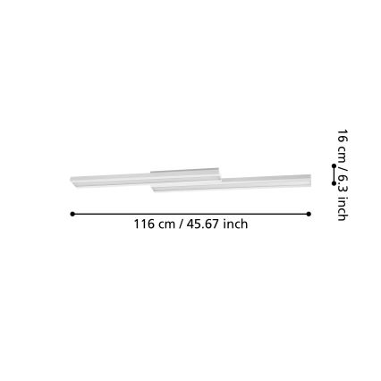 Eglo - LED RGBW Stmievateľné stropné svietidlo LED/20,4W/230V ZigBee