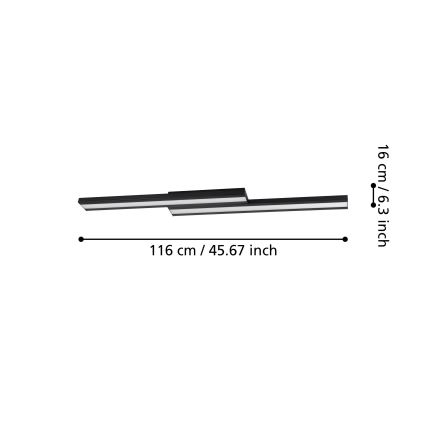 Eglo - LED RGBW Stmievateľné stropné svietidlo LED/20,4W/230V ZigBee