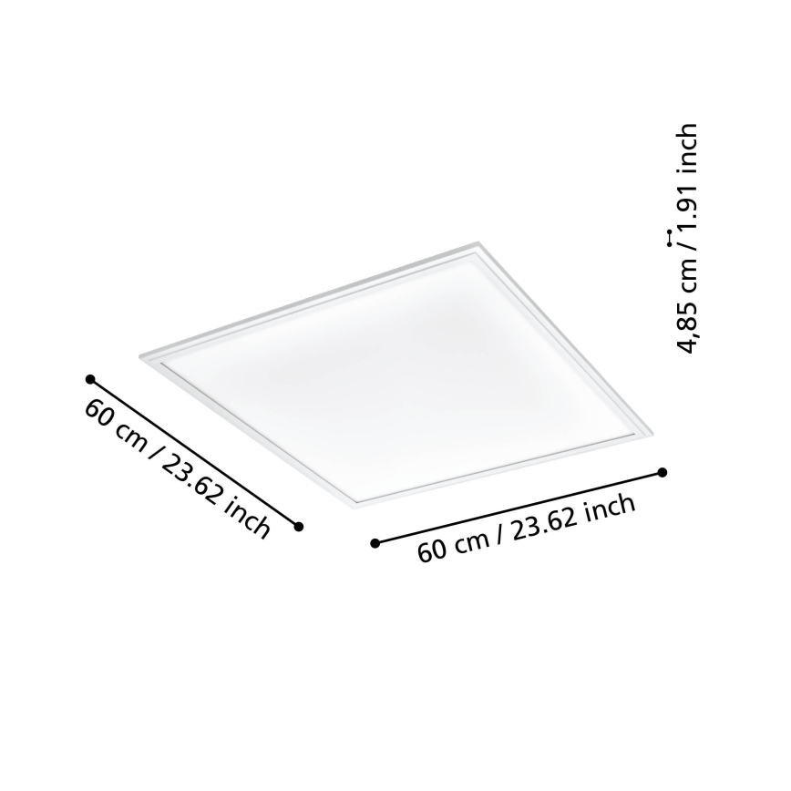 Eglo - LED Stmievateľné stropné svietidlo LED/33W/230V 2700-6500K biela ZigBee