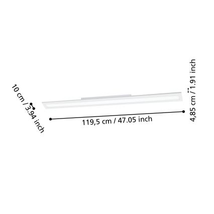 Eglo - LED Stmievateľné stropné svietidlo LED/33,5W/230V 2700-6500K biela ZigBee