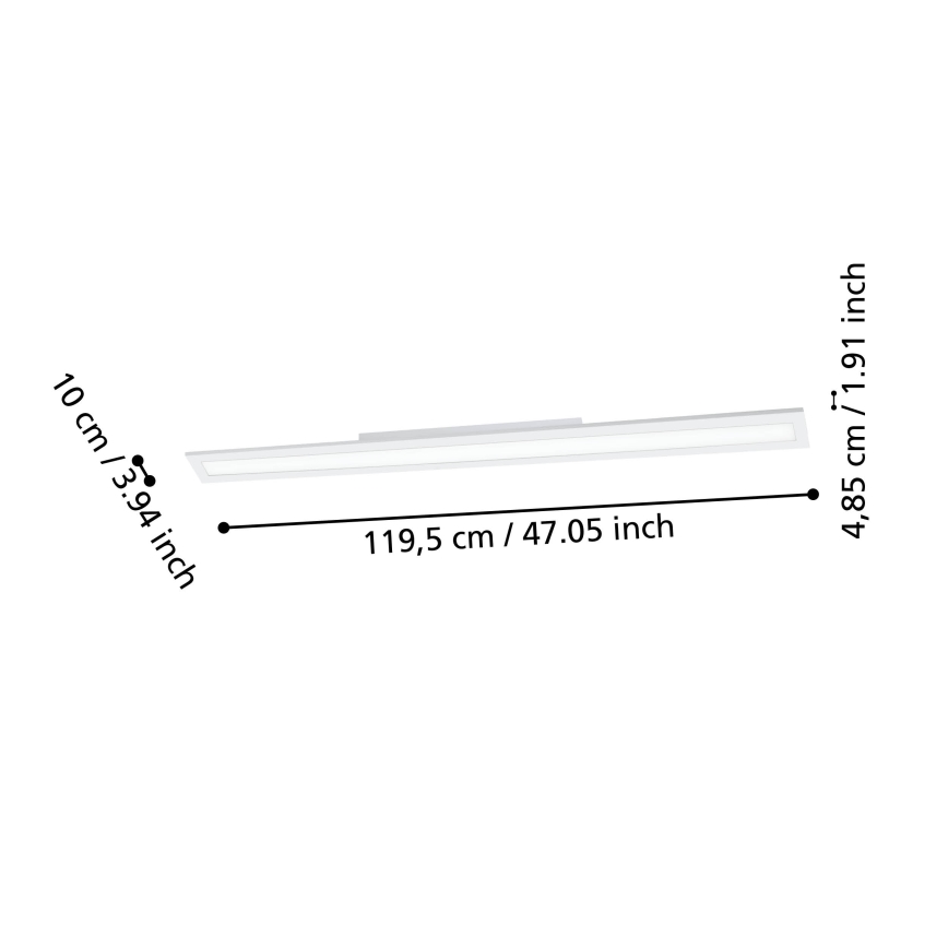 Eglo - LED Stmievateľné stropné svietidlo LED/33,5W/230V 2700-6500K biela ZigBee