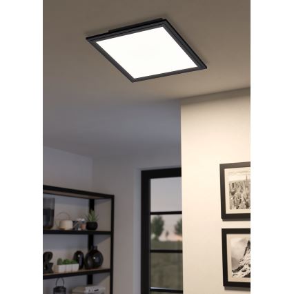 Eglo - LED Stmievateľné stropné svietidlo LED/15,3W/230V 2700-6500K čierna ZigBee