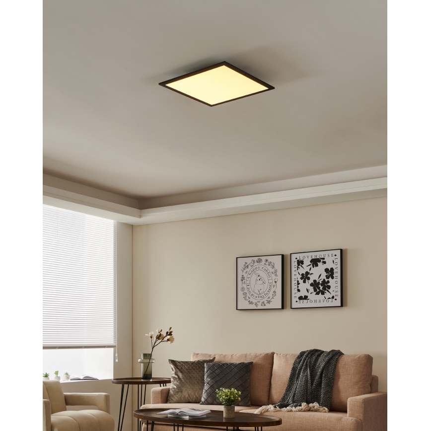 Eglo - LED Stmievateľné stropné svietidlo LED/21,5W/230V čierna ZigBee