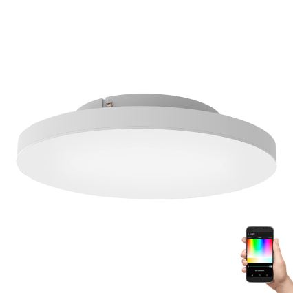 Eglo - LED RGBW Stmievateľné stropné svietidlo LED/22,4W/230V ZigBee