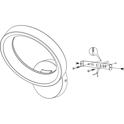 Eglo - LED RGBW Stmievateľné nástenné svietidlo LED/16W/230V ZigBee