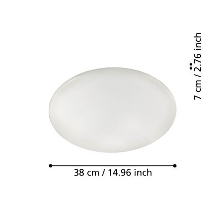 Eglo - LED Stmievateľné stropné svietidlo LED/19,2W/230V ZigBee