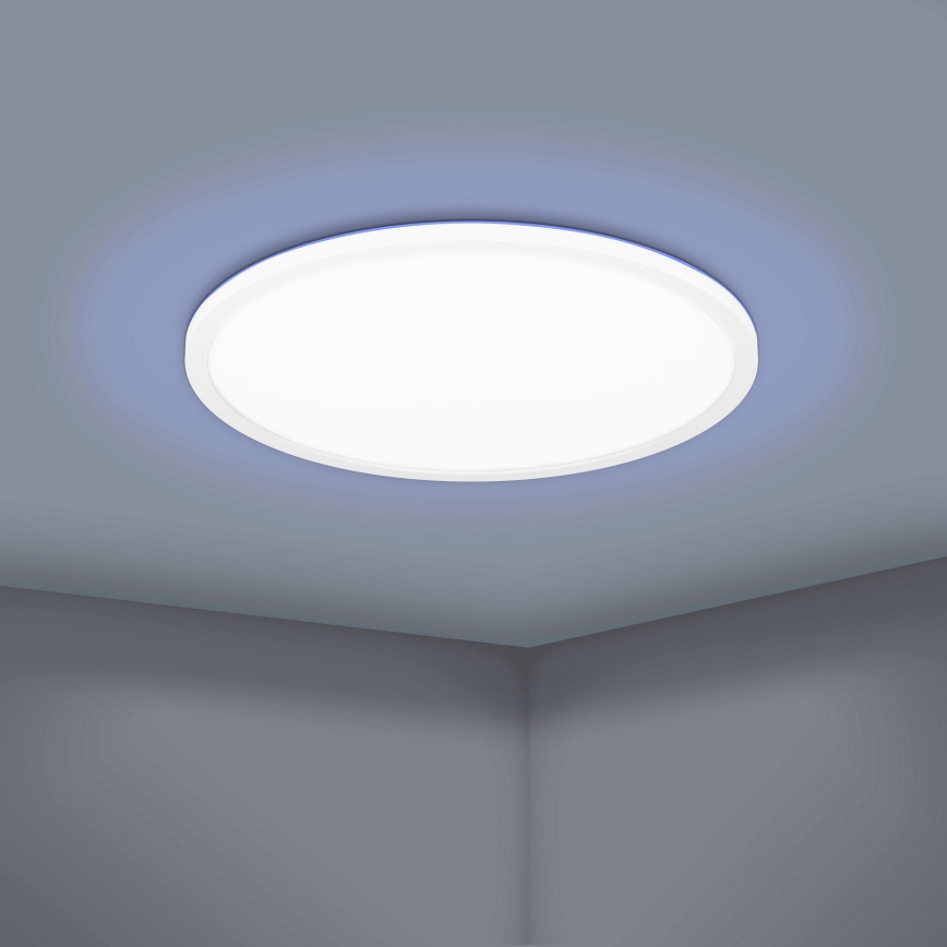 Eglo 900086 - LED RGBW Stmievateľné stropné svietidlo ROVITO-Z LED/14,6W/230V 2700-6500K pr. 29,5 cm biela