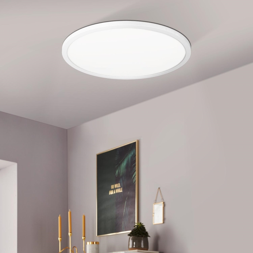 Eglo 900086 - LED RGBW Stmievateľné stropné svietidlo ROVITO-Z LED/14,6W/230V 2700-6500K pr. 29,5 cm biela