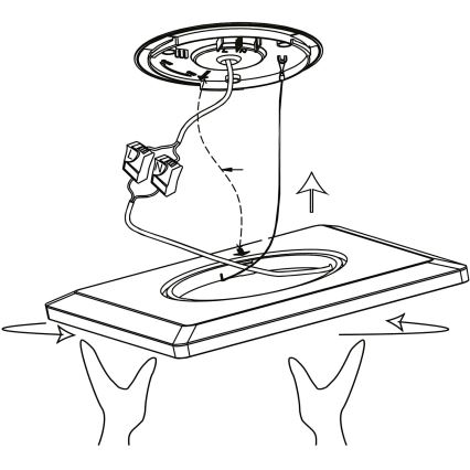 Eglo 900093 - LEDRGBW stmievateľné stropné svietidlo ROVITO-ZLED/14,6W/230V čierna