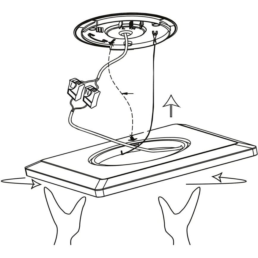 Eglo 900093 - LEDRGBW stmievateľné stropné svietidlo ROVITO-ZLED/14,6W/230V čierna