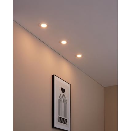 Eglo - SADA 3xLED Stmievateľné podhľadové svietidlo FUEVA-Z  LED/2,8W/230V IP44