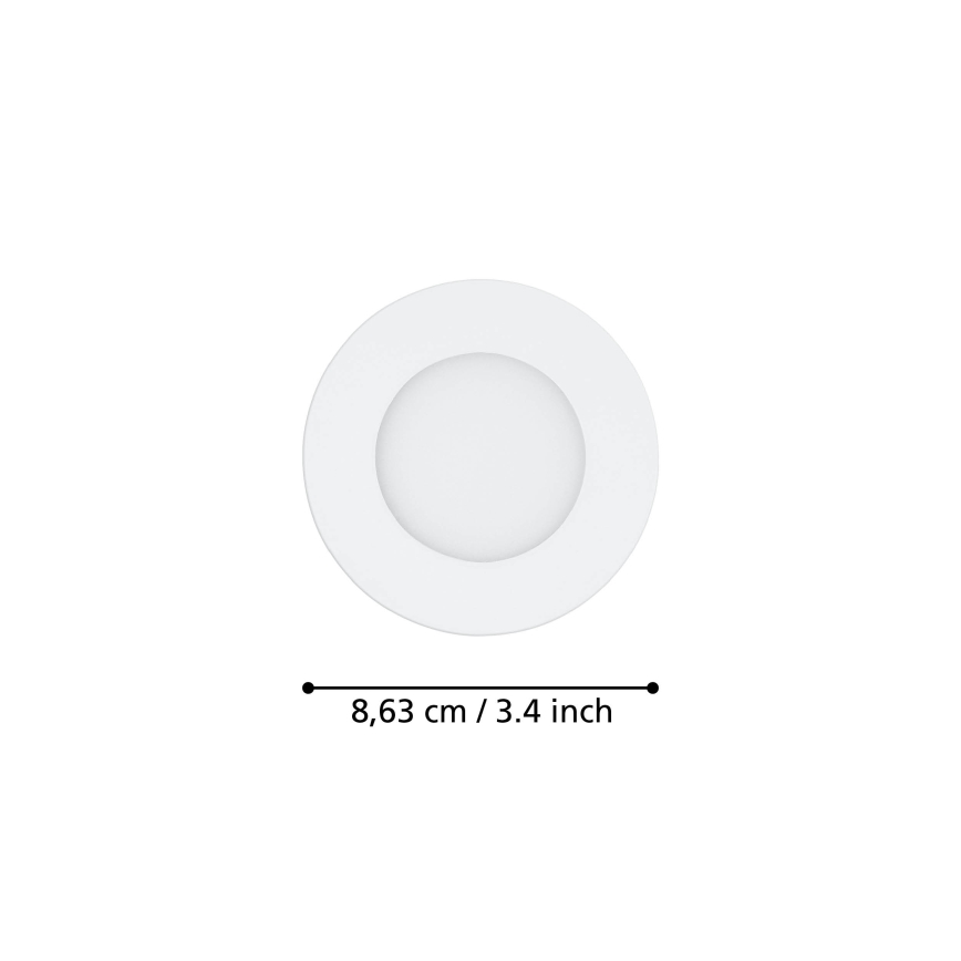 Eglo - SADA 3xLED Stmievateľné podhľadové svietidlo FUEVA-Z  LED/2,8W/230V IP44