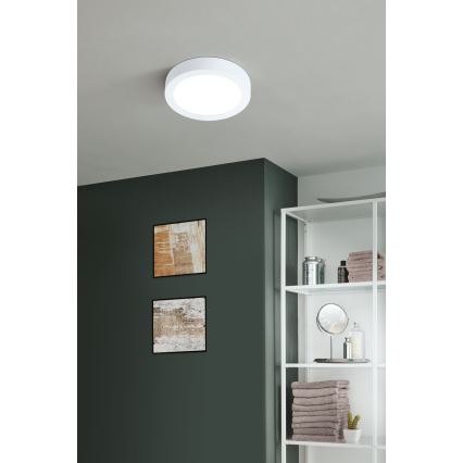 Eglo - LED Stlmiteľné kúpeľňové stropné svietidlo LED/16,5W/230V 2700-6500K IP44 ZigBee pr. 21 cm