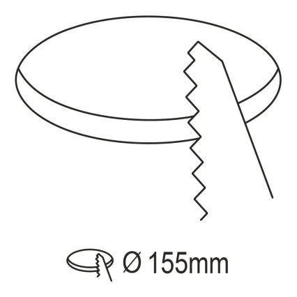 Eglo - LED Stmievateľné kúpeľňové podhľadové svietidlo LED/10,5W/230V 2700-6500K IP44 ZigBee