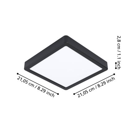 Eglo - LED Stmievateľné kúpeľňové stropné svietidlo LED/16,5W/230V IP44 ZigBee