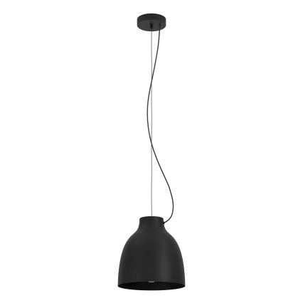 Eglo - Luster na lanku 1xE27/40W/230V čierna