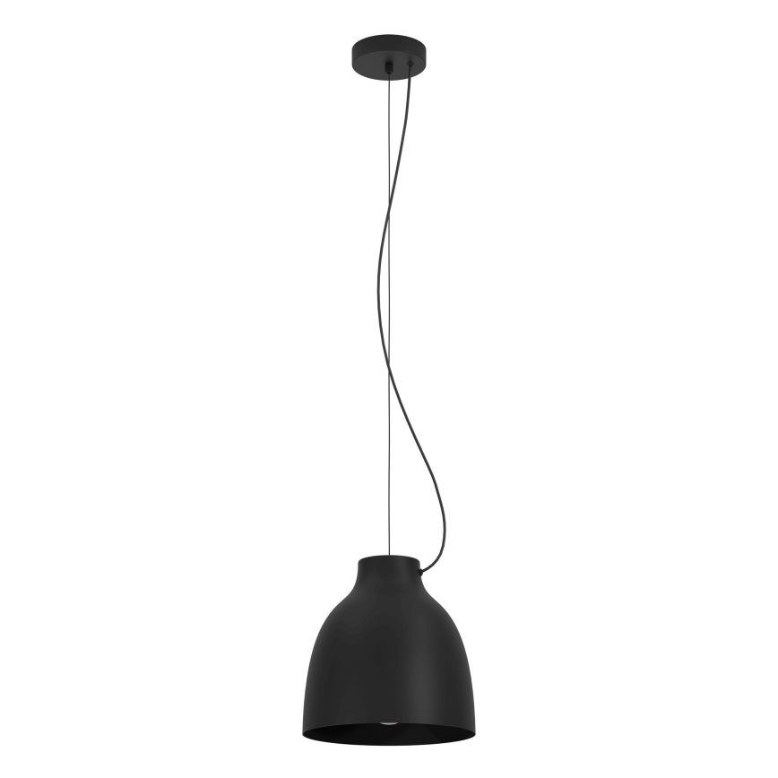 Eglo - Luster na lanku 1xE27/40W/230V čierna