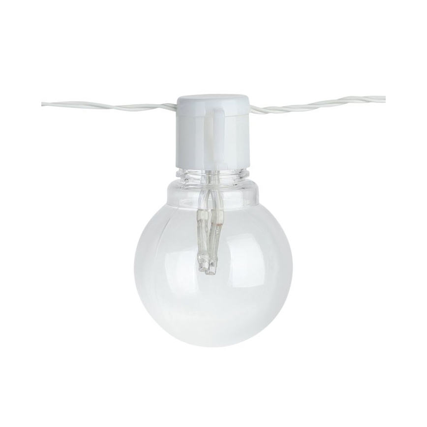 Eglo - LED Vonkajšia dekoračná reťaz 16xLED/0,064W/24V IP44 biela